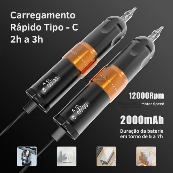 MAQUINA PEN COM REGULAGEM DE STROKE 4.5 - Imagem 4