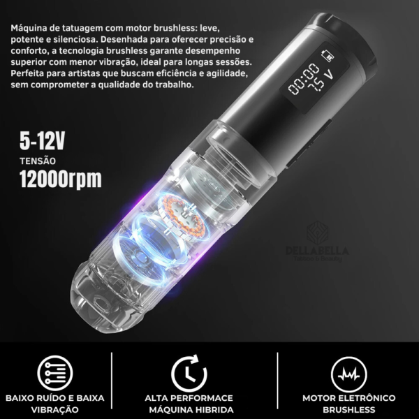 MAQUINA PEN COM REGULAGEM DE STROKE 4.5 - Imagem 5