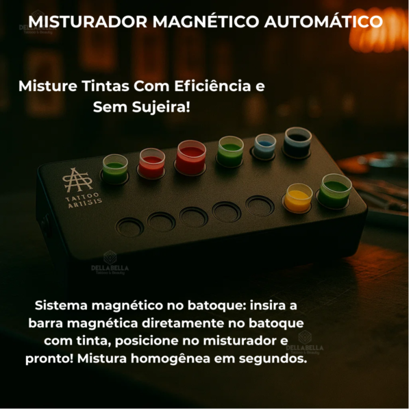 Mixer Misturador Tintas Automático Ink Para Tattoo Tatuagem - Imagem 3