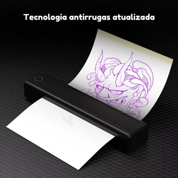 IMPRESSORA EZ TATTOO BLUETOOTH – COMPATÍVEL COM WINDOWS, IOS, ANDROID E USB - Imagem 3