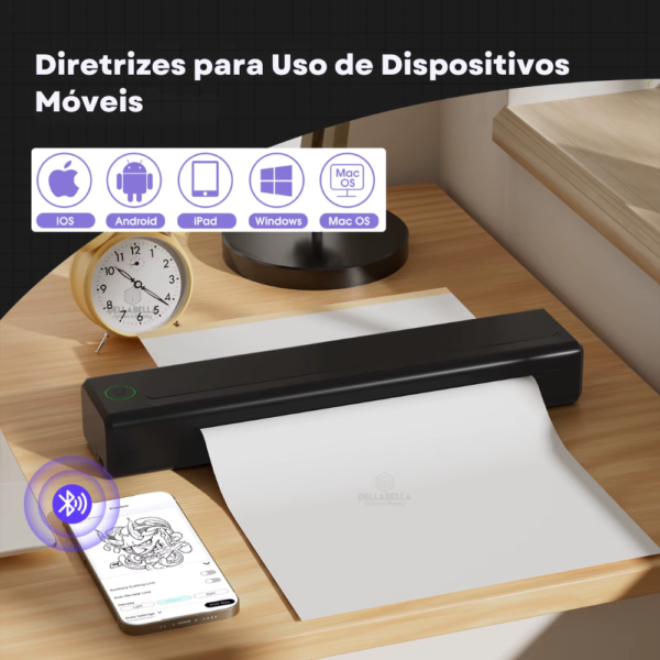 IMPRESSORA EZ TATTOO BLUETOOTH – COMPATÍVEL COM WINDOWS, IOS, ANDROID E USB - Imagem 6